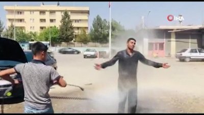 Şanlıurfa'da sıcaktan bunalan vatandaşlardan şaşırtan manzaralar