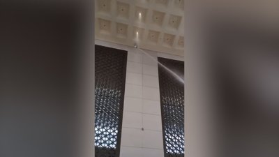 Yangını algılayıp söndüren güvenlik kamerası