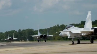 Katar, F-15QA avcı uçaklarıyla test uçuşu yaptı