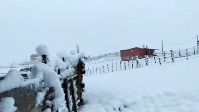 Gümüşhane’nin yüksek kesimleri beyaza büründü