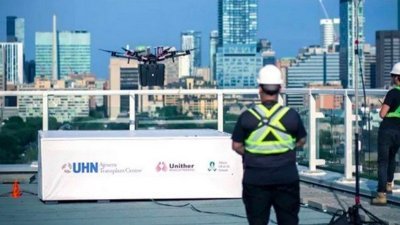 Dünyada bir ilk: Kanada'da hastaya nakledilecek akciğer drone ile taşındı