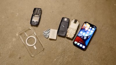 Nokia 3310 ve iPhone 13 Pro, 20. kattan atıldı