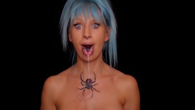 Makyaj sanatçısı Kika Studio'dan ilginç örümcek makyajı