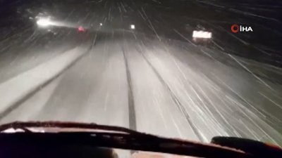 Bingöl-Elazığ karayolunda kar, sağanak ve sis etkili oldu