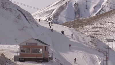 Palandöken'de hafta sonu yoğunluğu