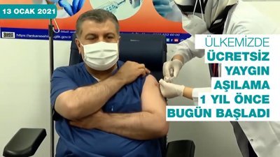 Yaygın koronavirüs aşılamasında 1 yıl geride kaldı