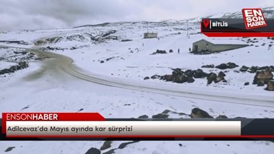 Adilcevaz’da Mayıs ayında kar sürprizi