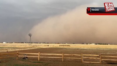 Teksas'ta dev kum fırtınası