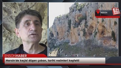 Mersin'de keçisi düşen çoban, tarihi resimleri keşfetti