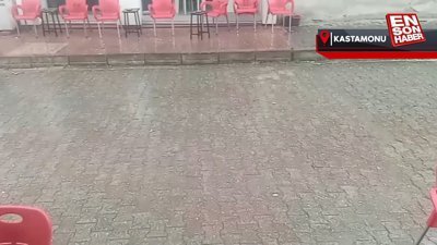 Kastamonu'ya dolu yağdı