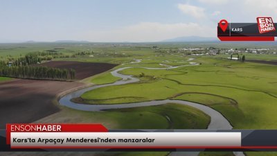 Kars'ta Arpaçay Menderesi'nden manzaralar