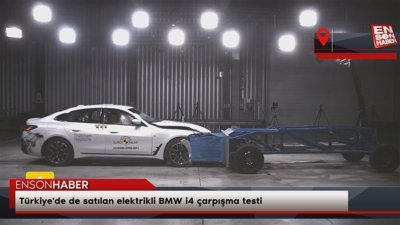 Türkiye'de de satılan elektrikli BMW i4 çarpışma testi