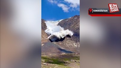 Kırgızistan’da çığı görüntüleyen turistler çığ altında kaldı