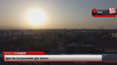 Iğdır'da kartpostallık gün batımı