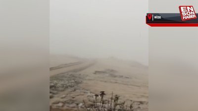 Rize'nin yüksek kesimlerine mevsimin ilk karı yağdı