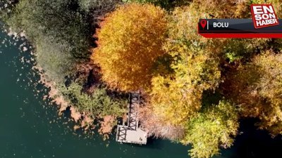 Yedigöller Milli Parkı renkli manzaralar oluşturdu