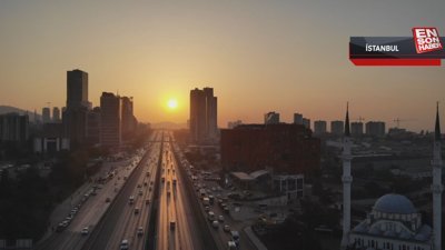 İstanbul'da gün doğumu manzarası