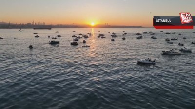 İstanbul’da balıkçıların gün doğumu ile buluşması