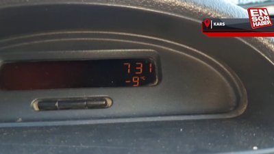 Kars eksi 9’u gördü, araçların camları dondu