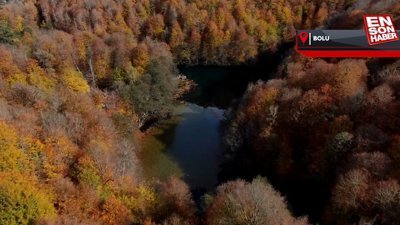 Yedigöller’de sonbahar kartpostallık görüntüler oluşturdu