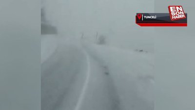 Tunceli'de kar yağışı başladı