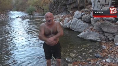 Malatya'da Arapgirli Tarzan'a soğuk işlemiyor