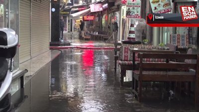 İzmir’de sağanak etkili oldu