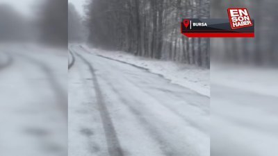 İznik'te yollar beyaza büründü