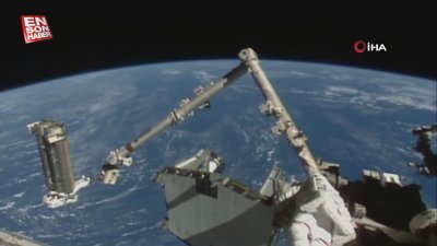 NASA astronotları uzay yürüyüşünde
