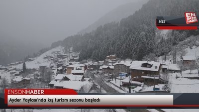 Ayder Yaylası'nda kış turizm sezonu başladı