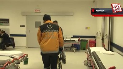 Depremzedeler ambulans uçakla Ankara’ya getirildi