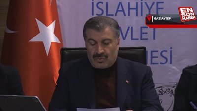 Fahrettin Koca, Gaziantep'te içme suyuyla ilgili konuştu