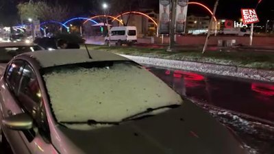 Elazığ’da dolu ve sağanak