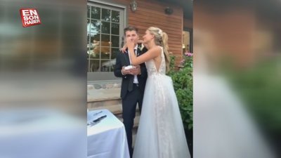 Damat gelinden intikamını aldı