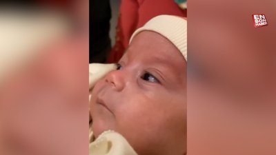 Hatay'da depreme kuvözde yakalanan Belşnay bebek, 3 ay sonra ailesiyle buluştu