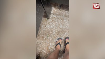 ABD’de şiddetli dolu yağışı