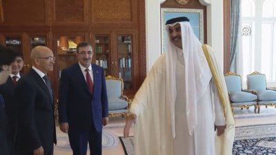 Cevdet yılmaz ve Mehmet Şimşek'ten Katar'a ziyaret