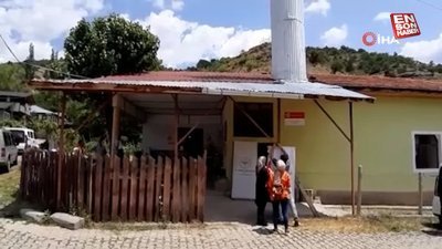 Bolu’da köy camisi hastane oldu, bahçesi acil servis