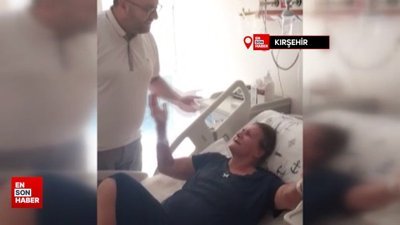 Kırşehir'de hastasını şarkıyla taburcu etti