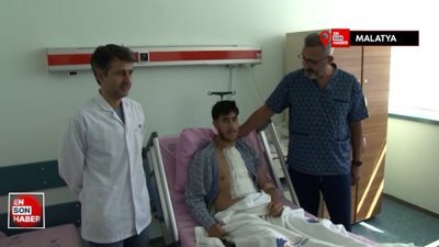 Malatya’da şah damarı yırtılan 16 yaşındaki çocuk erken tanı ile kurtuldu