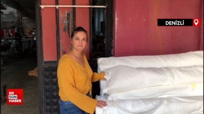 Denizli'nin müslin bezi yeniden rağbet gördü