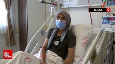 Bursa'da oğlunun böbreği ile hayata tutundu