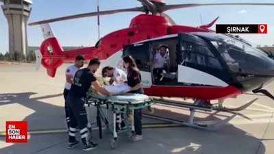 Şırnak'ta ambulans helikopter 8 aylık Berfin için havalandı
