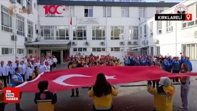 Sağlıkçılardan 100. yılı koreografisi