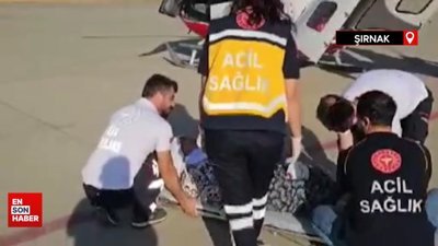 Durumu kötüye giden hastanın imdadına hava ambulansı yetişti