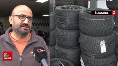 İstanbul'da kış lastiği yoğunluğu: Lastik fiyatları 6 bin liradan başlıyor
