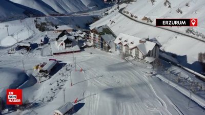 Sezon açıldı: Palandöken bu yıl kayak sezonuna erken başladı