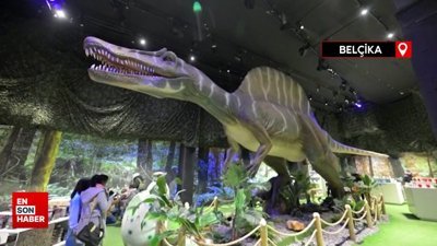 Brüksel'de devam eden Dinozor sergisi yoğun talep görüyor