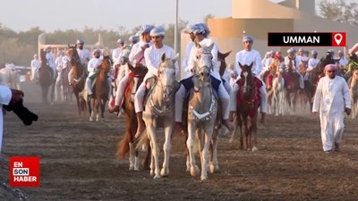 Ummanlıların nefesleri kesen geleneksel at biniciliği festivali