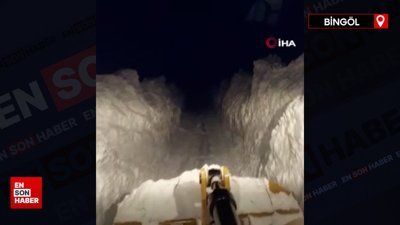 Bingöl’de kar kalınlığı 4 metreye ulaştı